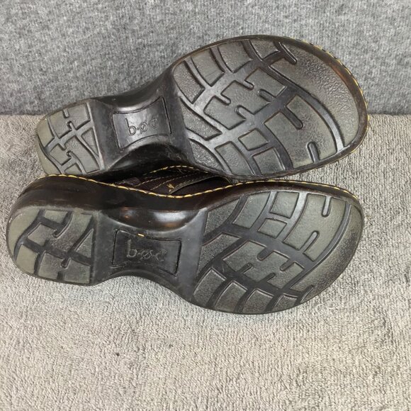 B.O.C. Born Concept Brown Leather Slip On Clog Sz 6 - Picture 10 of 10